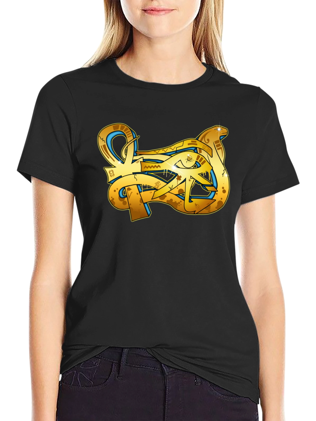 Graphic Tee - Egyptian Eye Design - Soft Cotton