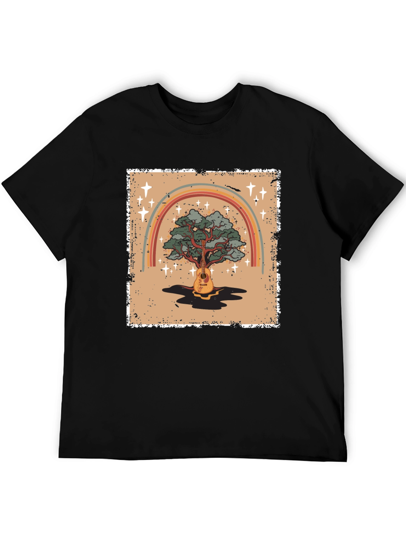 Guitar Tree Rainbow Graphic Tee - Unisex