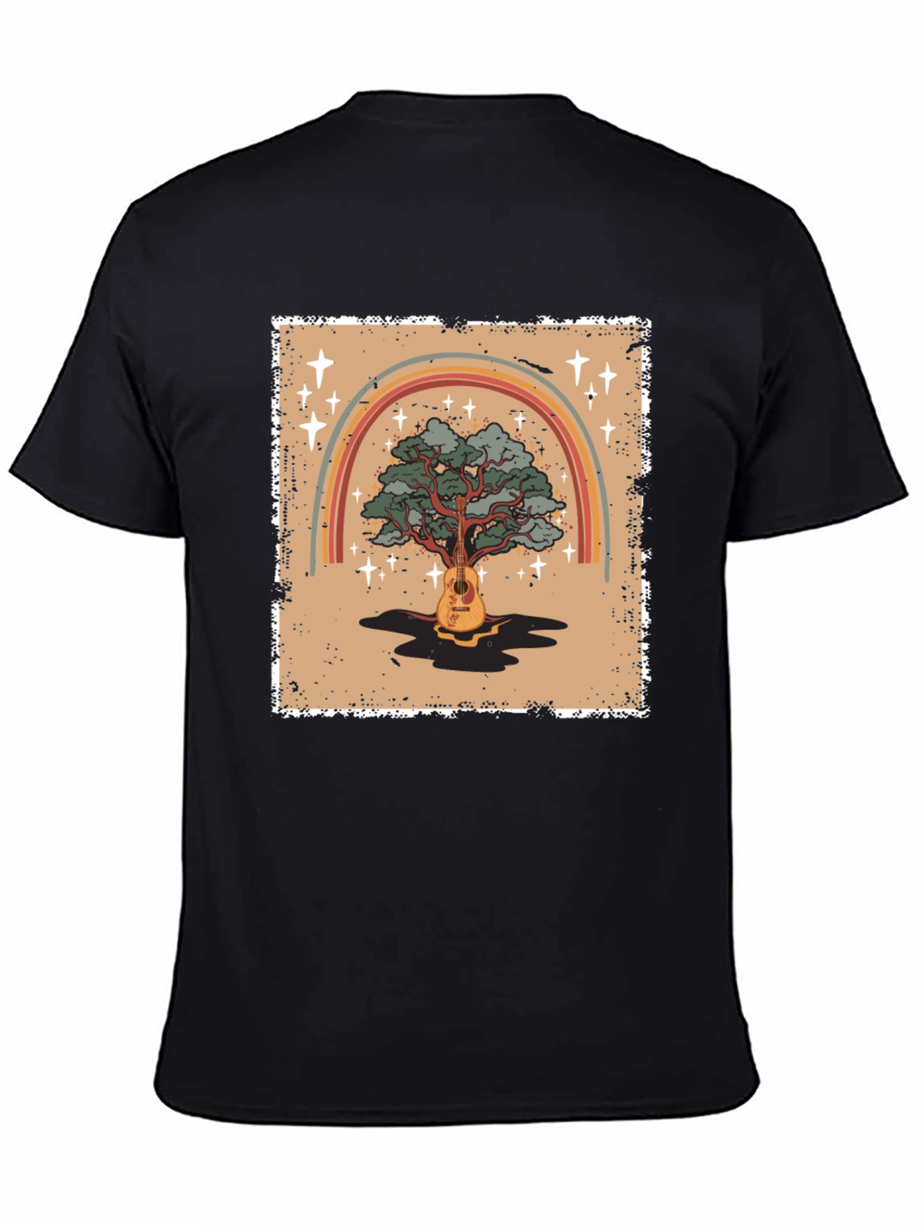 Guitar Tree Rainbow Graphic Tee - Unisex