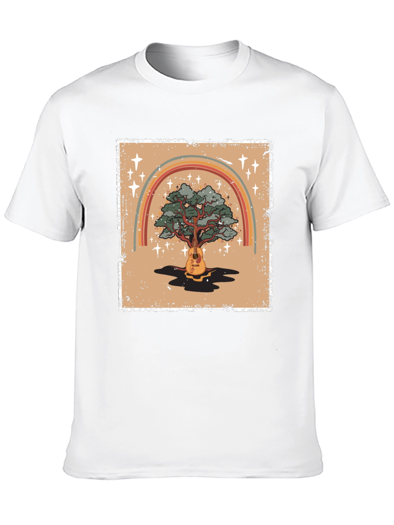Guitar Tree Rainbow Graphic Tee - Unisex