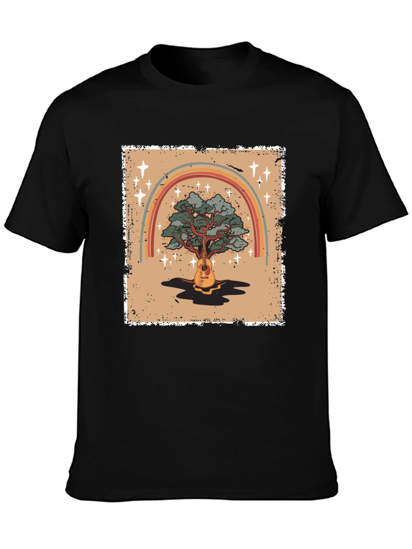 Guitar Tree Rainbow Graphic Tee - Unisex