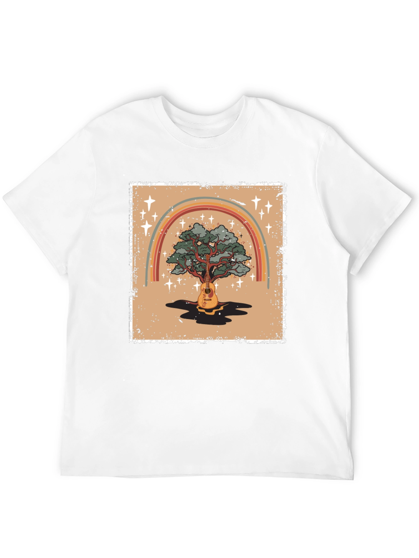 Guitar Tree Rainbow Graphic Tee - Unisex
