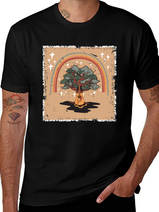 Guitar Tree Rainbow Graphic Tee - Unisex