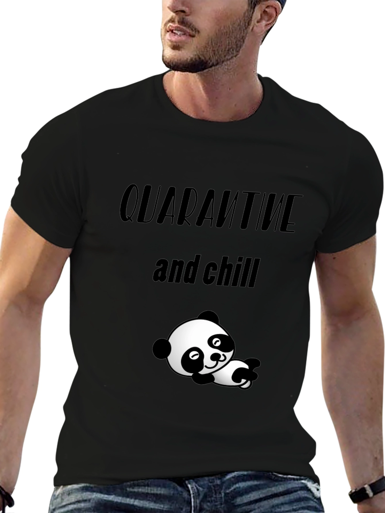 Quarantine & Chill Panda T-Shirt