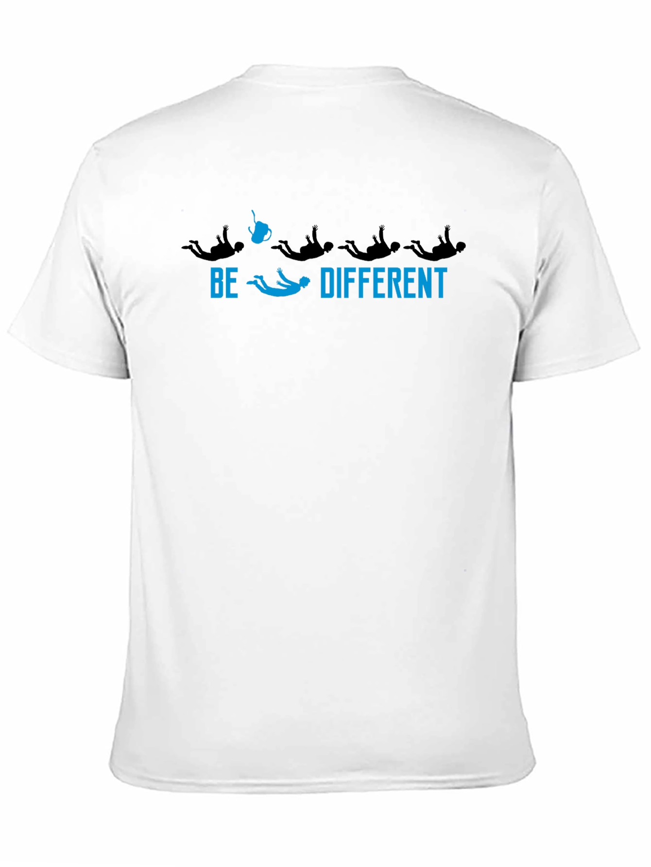 Be Different Skydiving Graphic Tee - Black