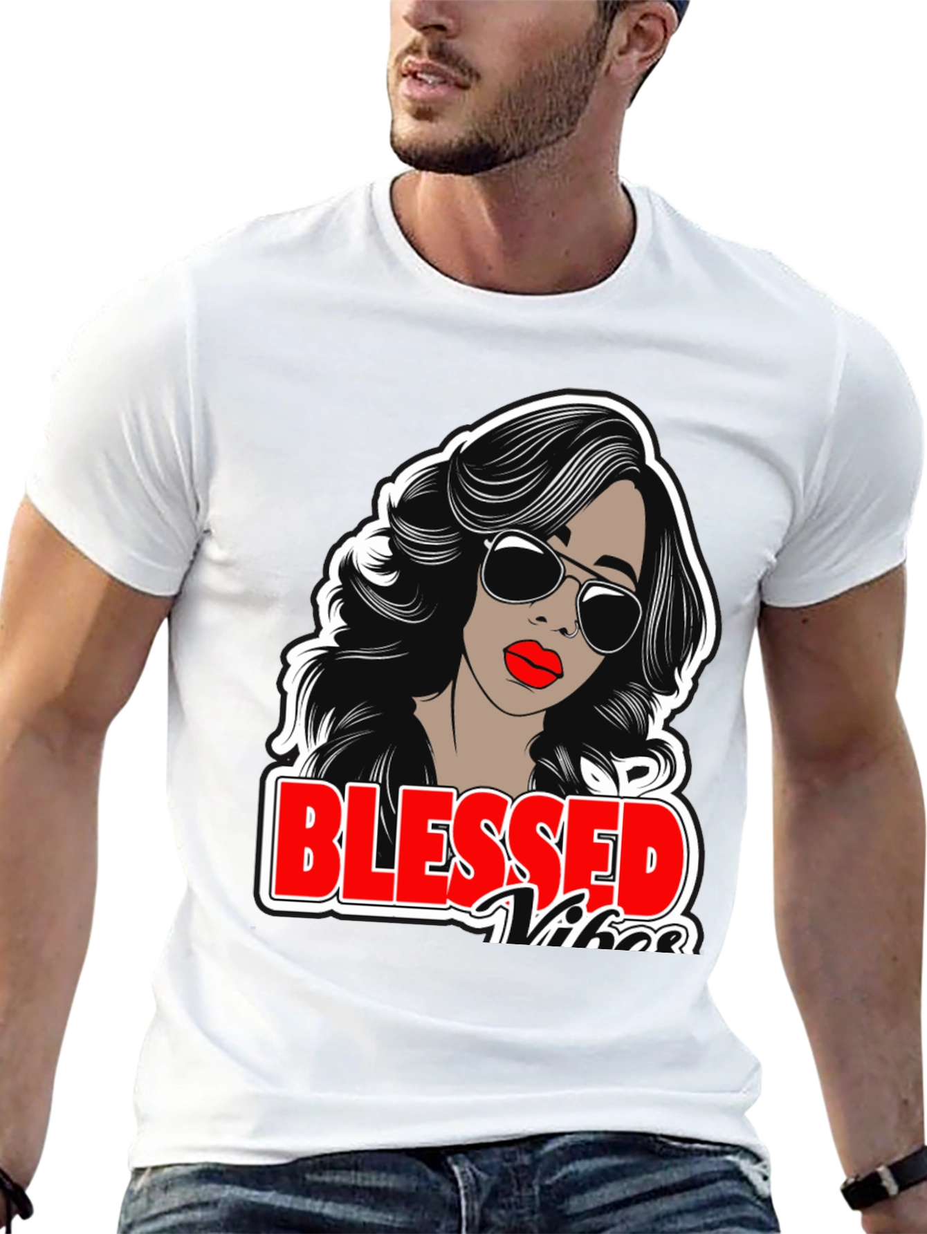 Blessed Vibes Graphic Tee - Stylish Unisex T-Shirt