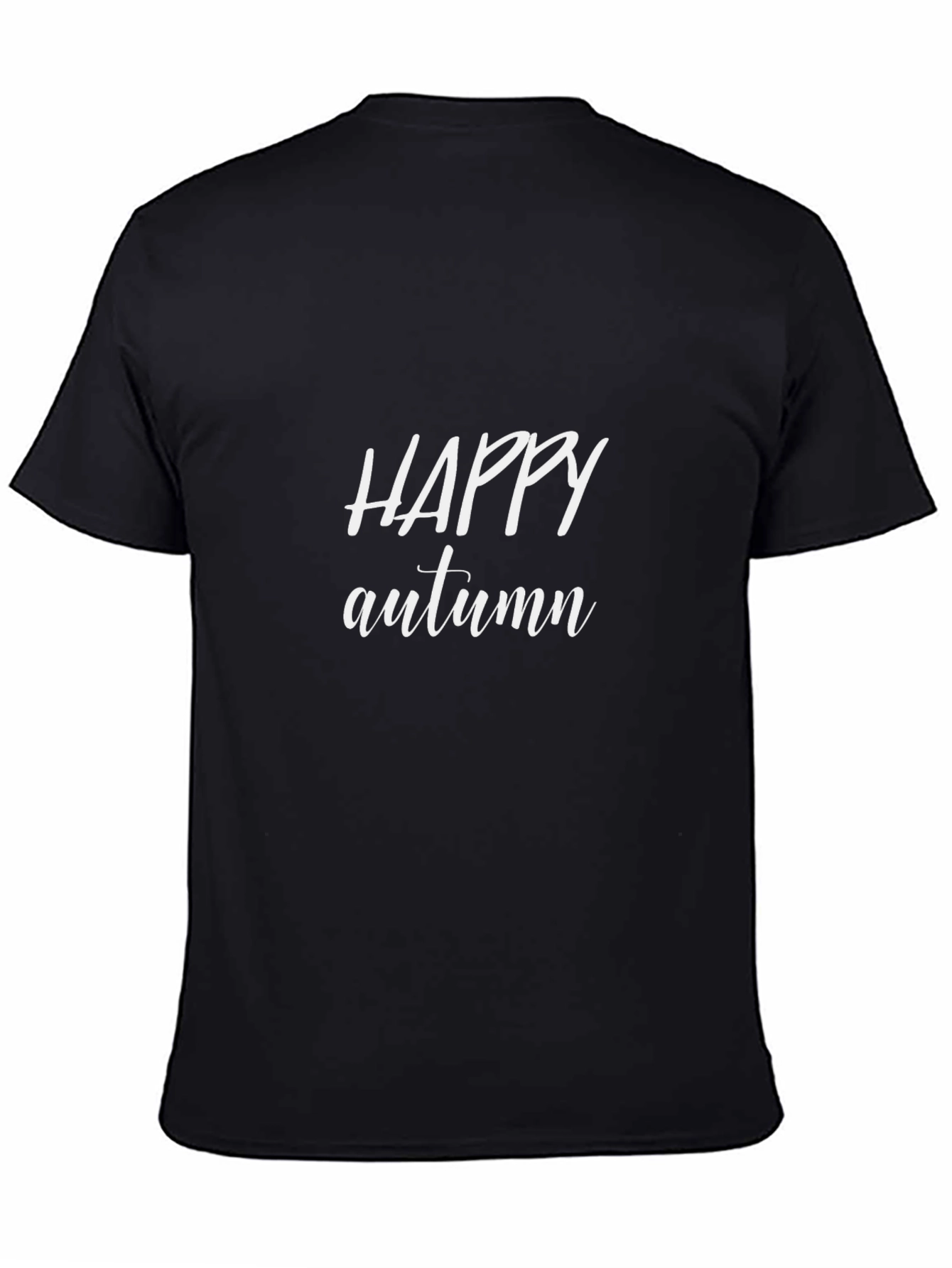 Happy Autumn Black Graphic Tee