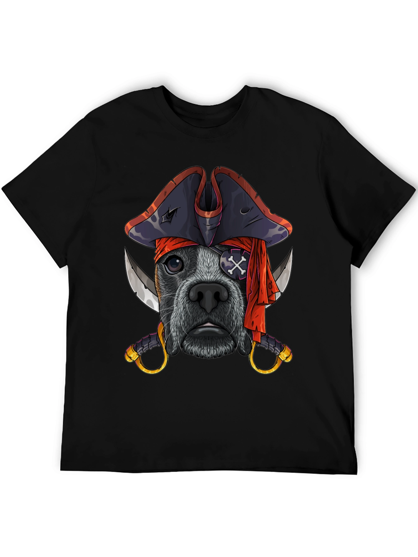 Pirate Dog T-Shirt Funny Pet Tee