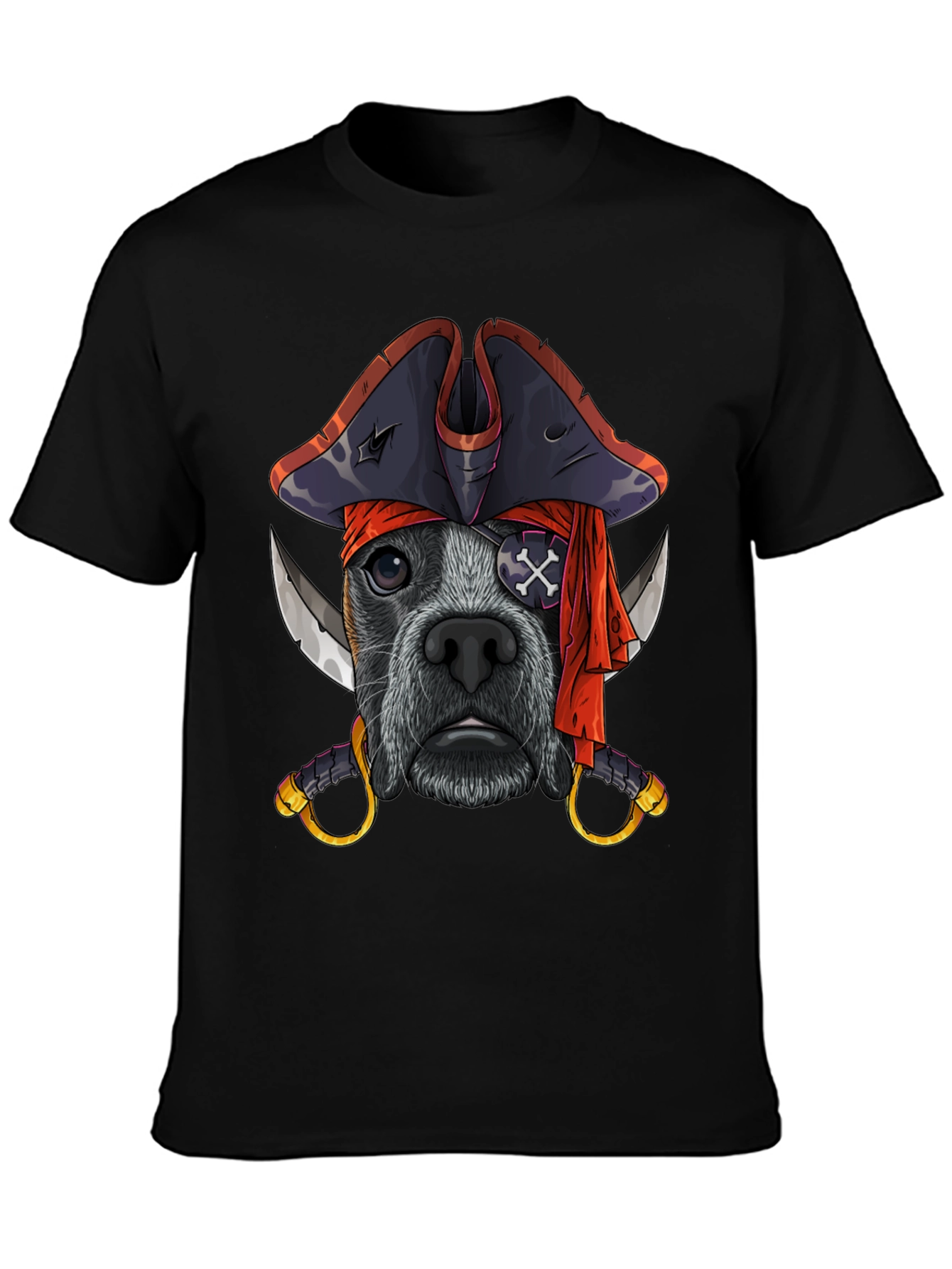 Pirate Dog T-Shirt Funny Pet Tee