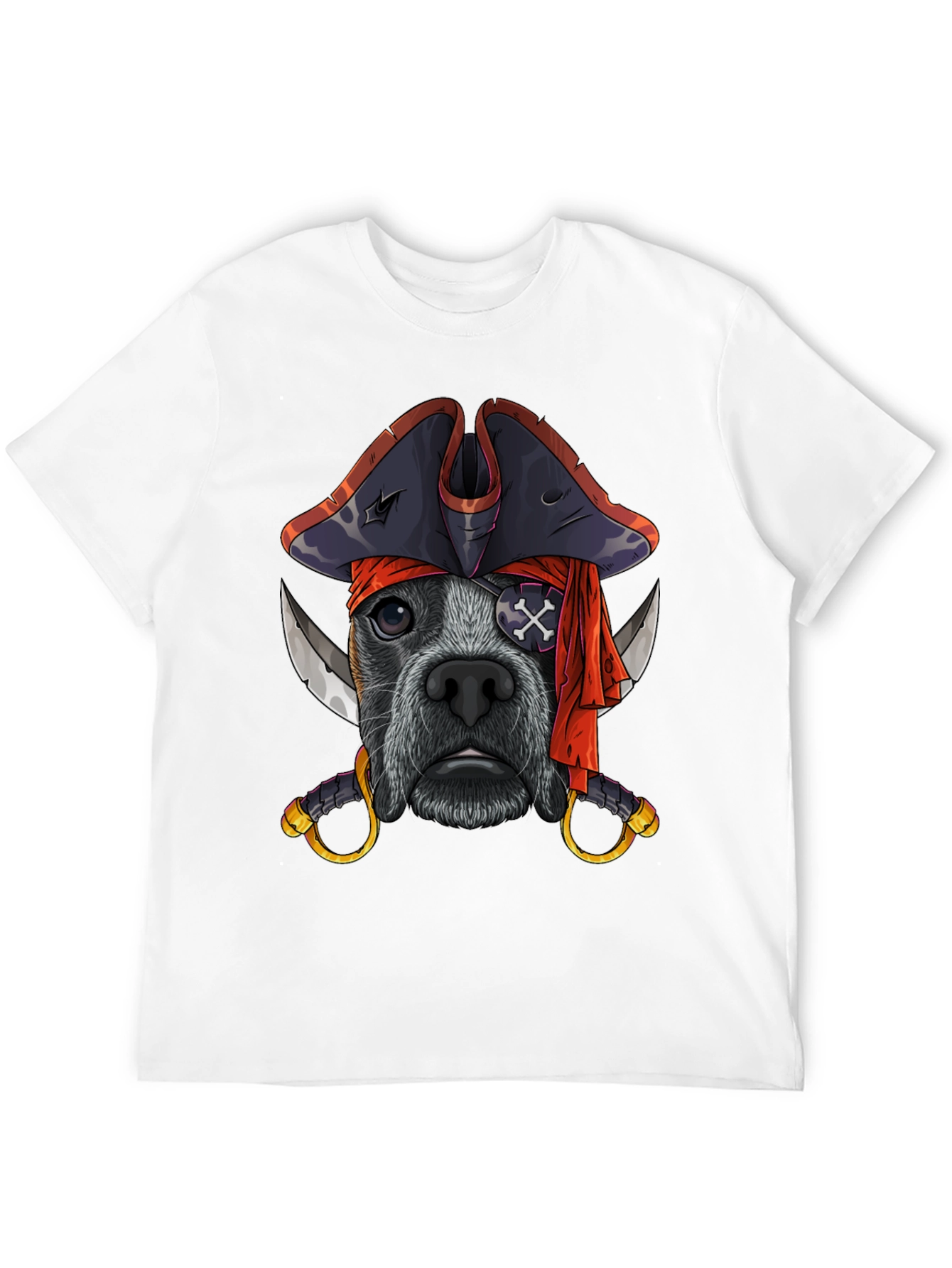 Pirate Dog T-Shirt Funny Pet Tee