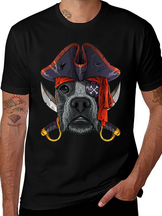 Pirate Dog T-Shirt Funny Pet Tee
