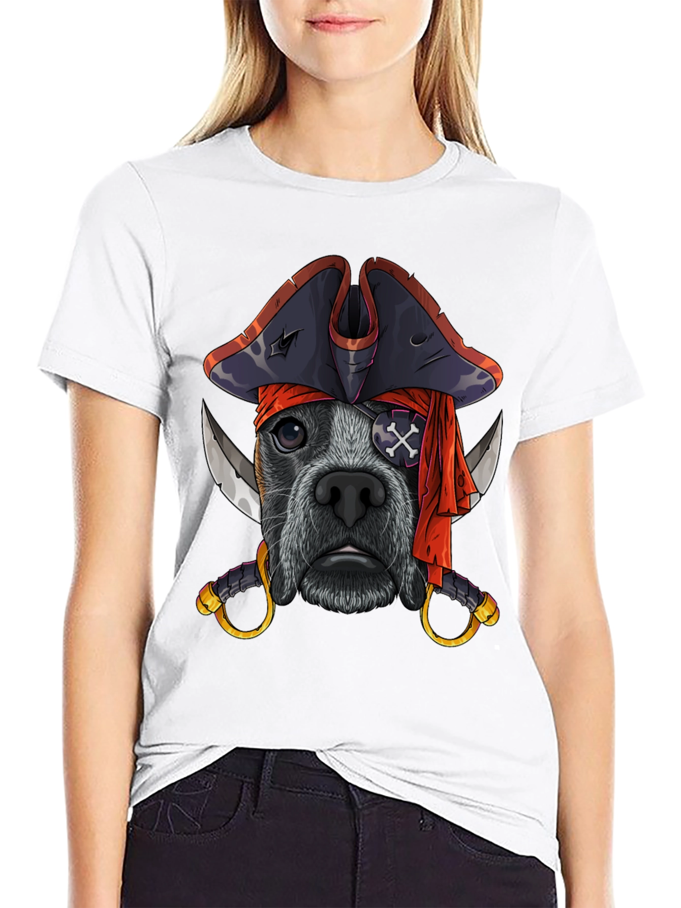 Pirate Dog T-Shirt Funny Pet Tee