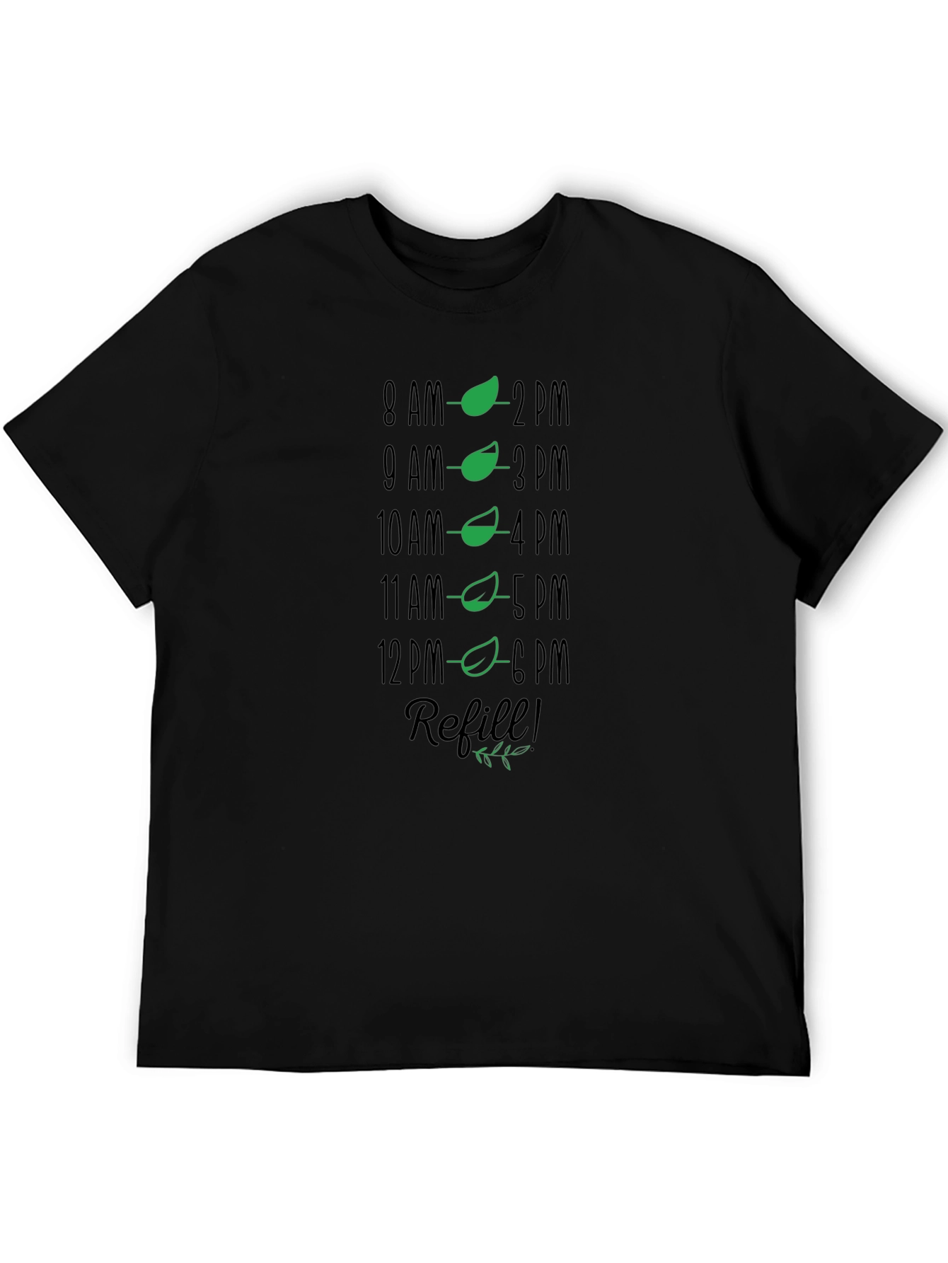 Hydration Schedule T-Shirt - Refill Reminder