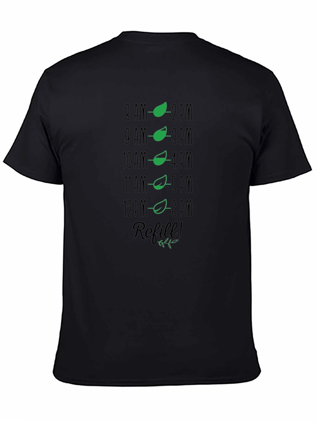 Hydration Schedule T-Shirt - Refill Reminder