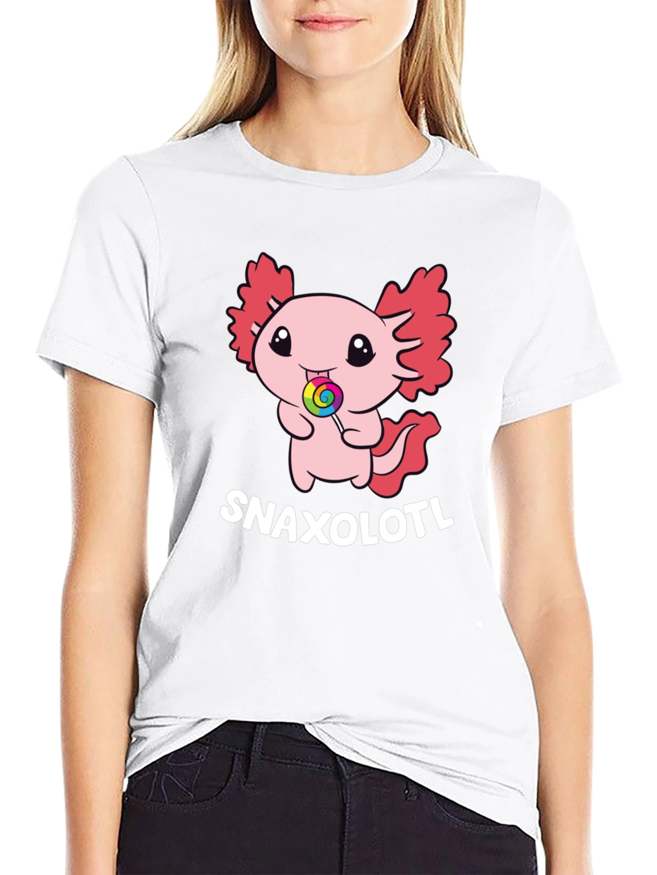 Snaxolotl T-Shirt - Cute Axolotl Candy Tee