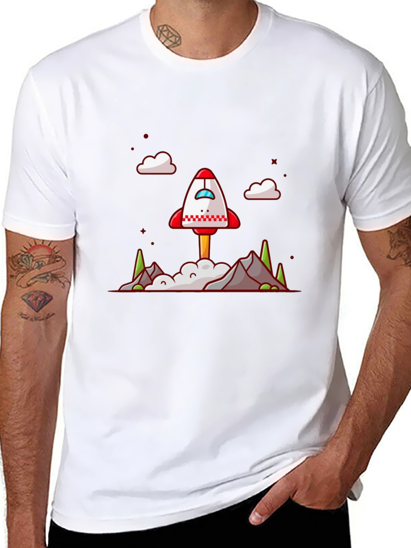 Rocket Launch T-Shirt - Blast Off in Style!