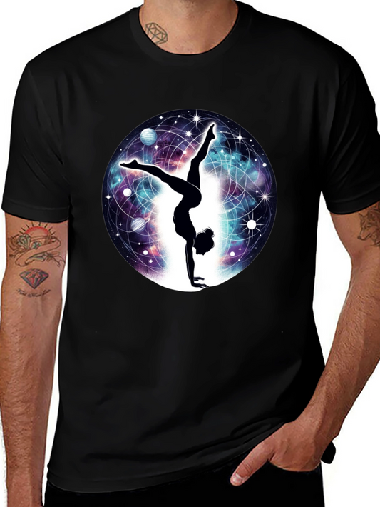 Cosmic Handstand T-Shirt - Yoga & Space