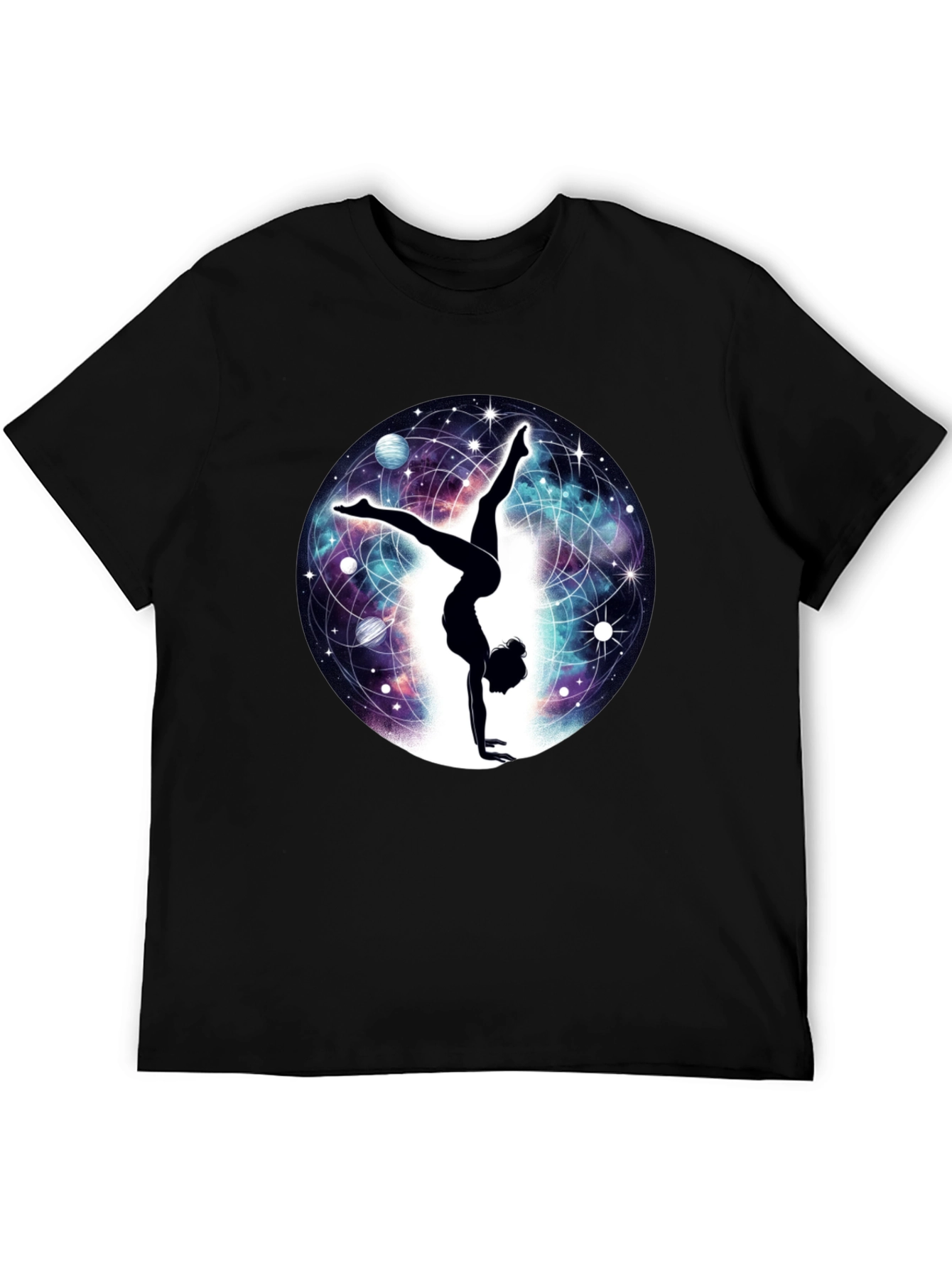 Cosmic Handstand T-Shirt - Yoga & Space