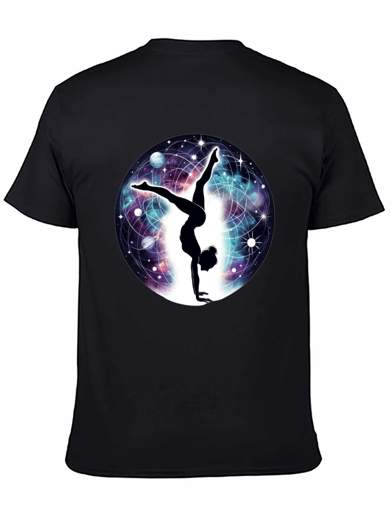 Cosmic Handstand T-Shirt - Yoga & Space