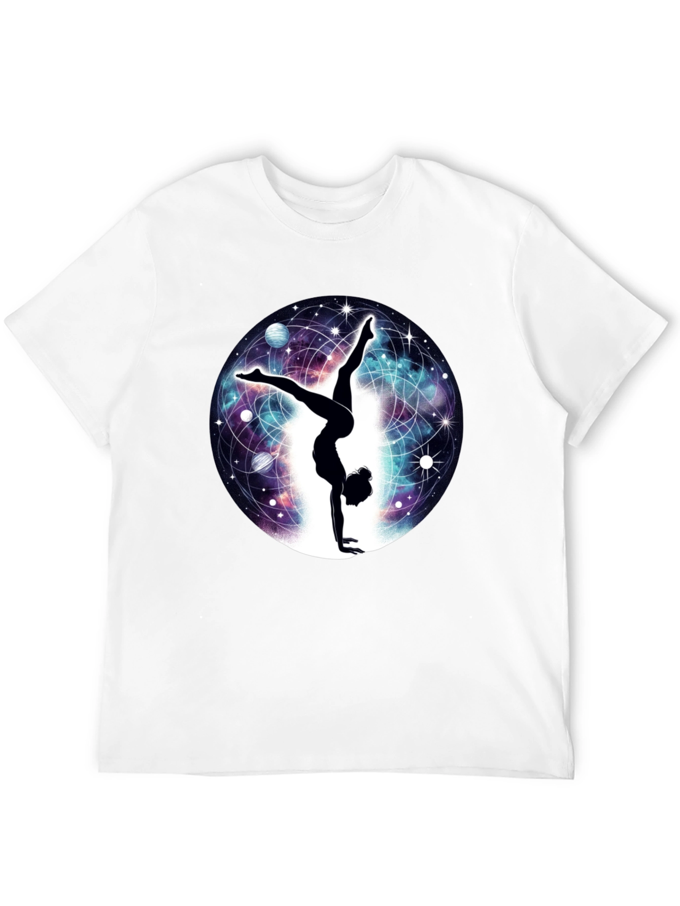 Cosmic Handstand T-Shirt - Yoga & Space