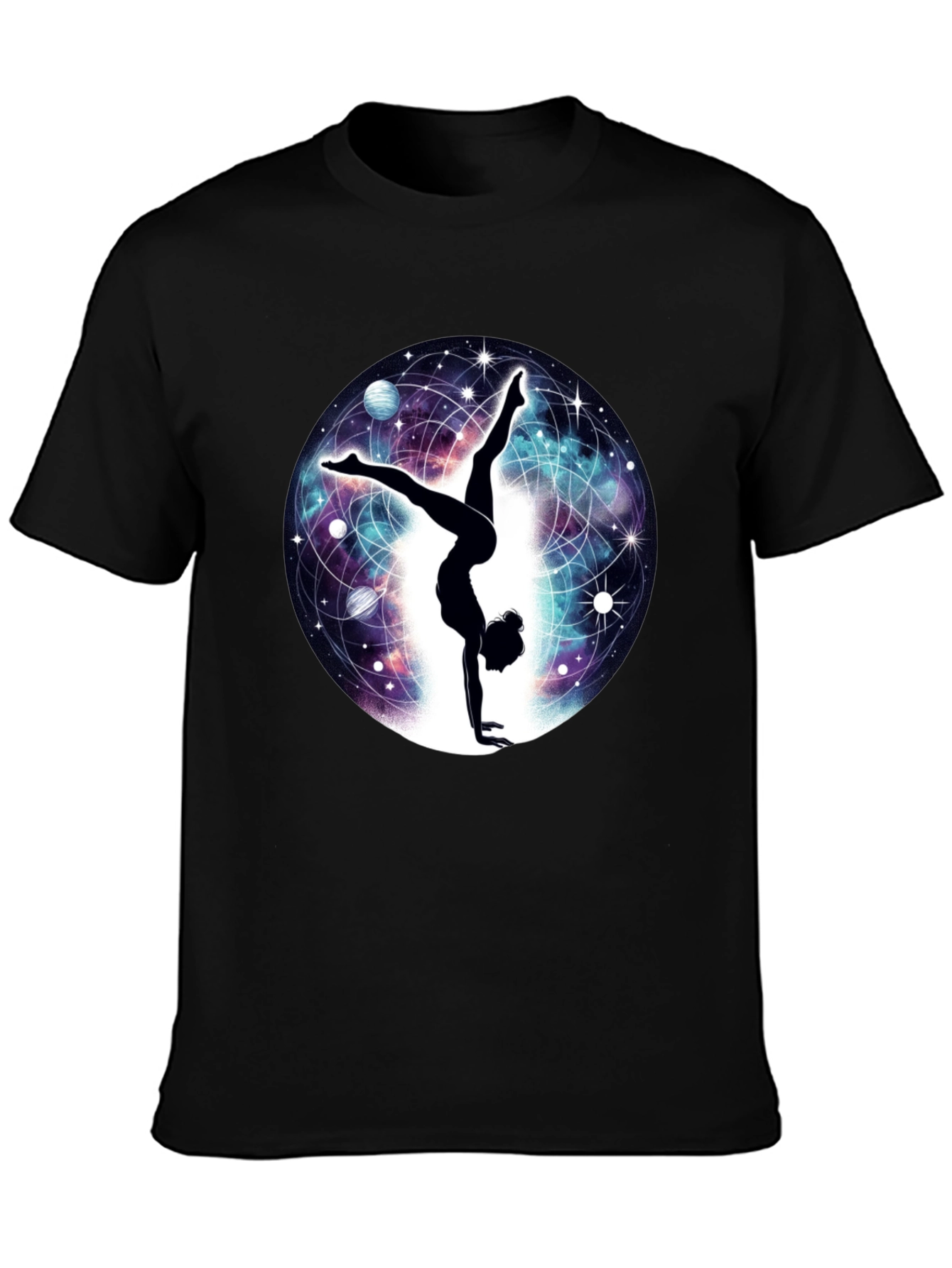 Cosmic Handstand T-Shirt - Yoga & Space
