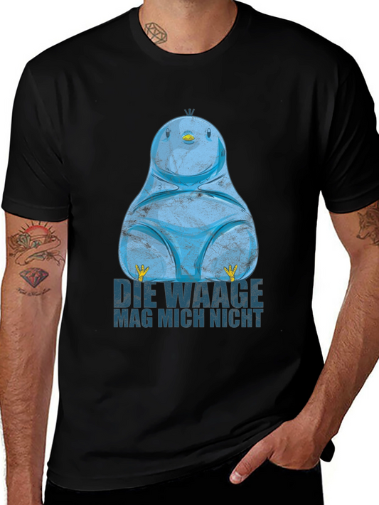 Funny Blue Bird T-Shirt - Die Waage Mag Mich Nicht