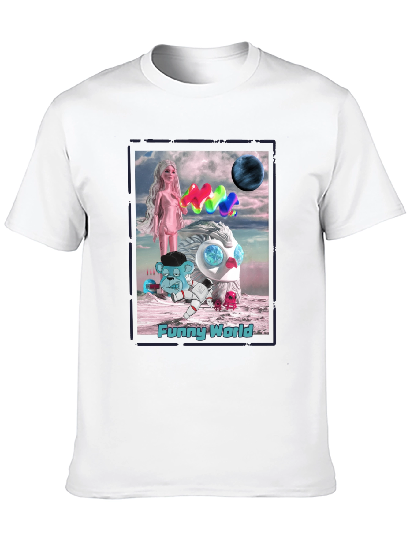 Funny World Graphic T-Shirt - Unique Art Tee