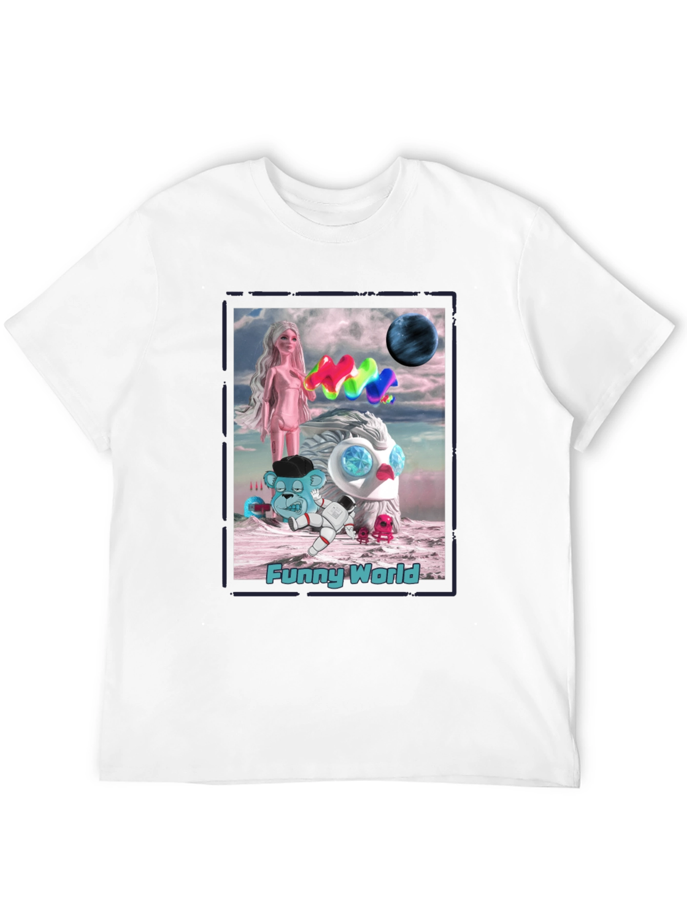 Funny World Graphic T-Shirt - Unique Art Tee
