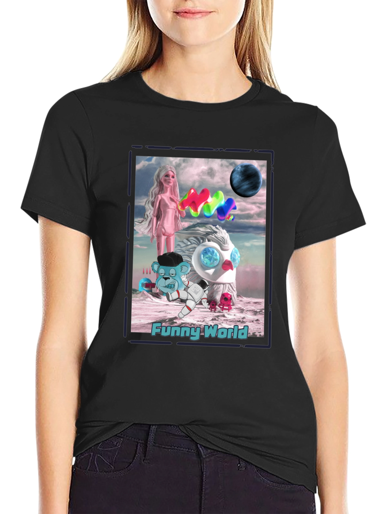 Funny World Graphic T-Shirt - Unique Art Tee
