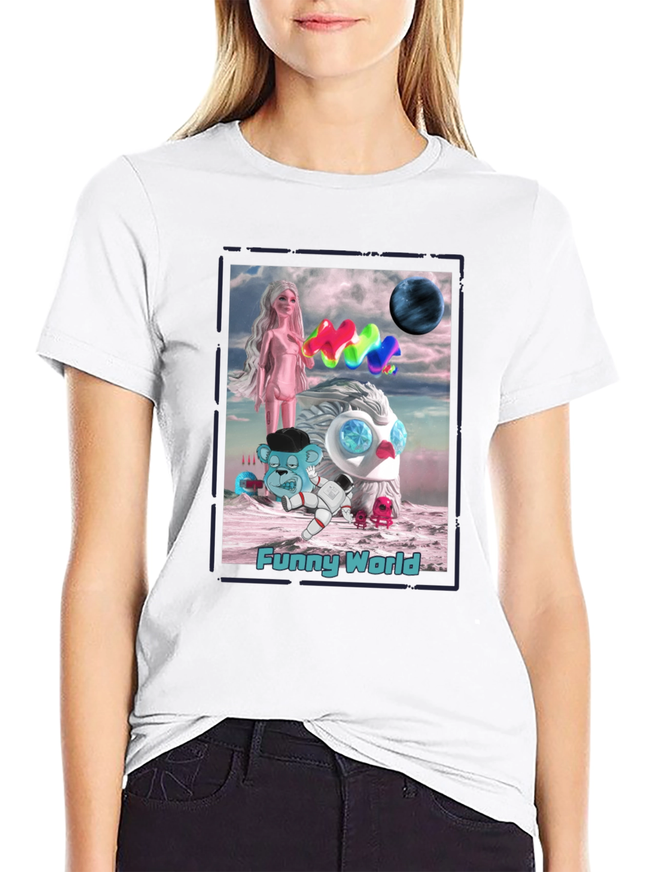 Funny World Graphic T-Shirt - Unique Art Tee