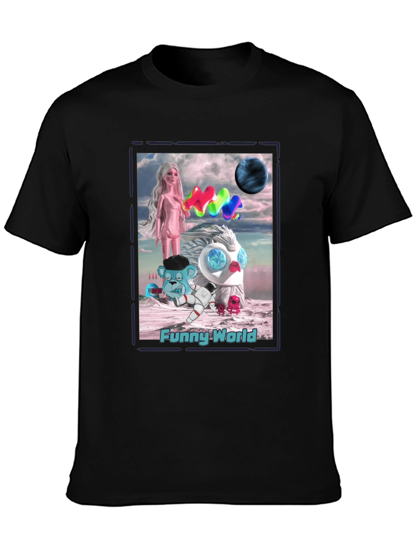 Funny World Graphic T-Shirt - Unique Art Tee