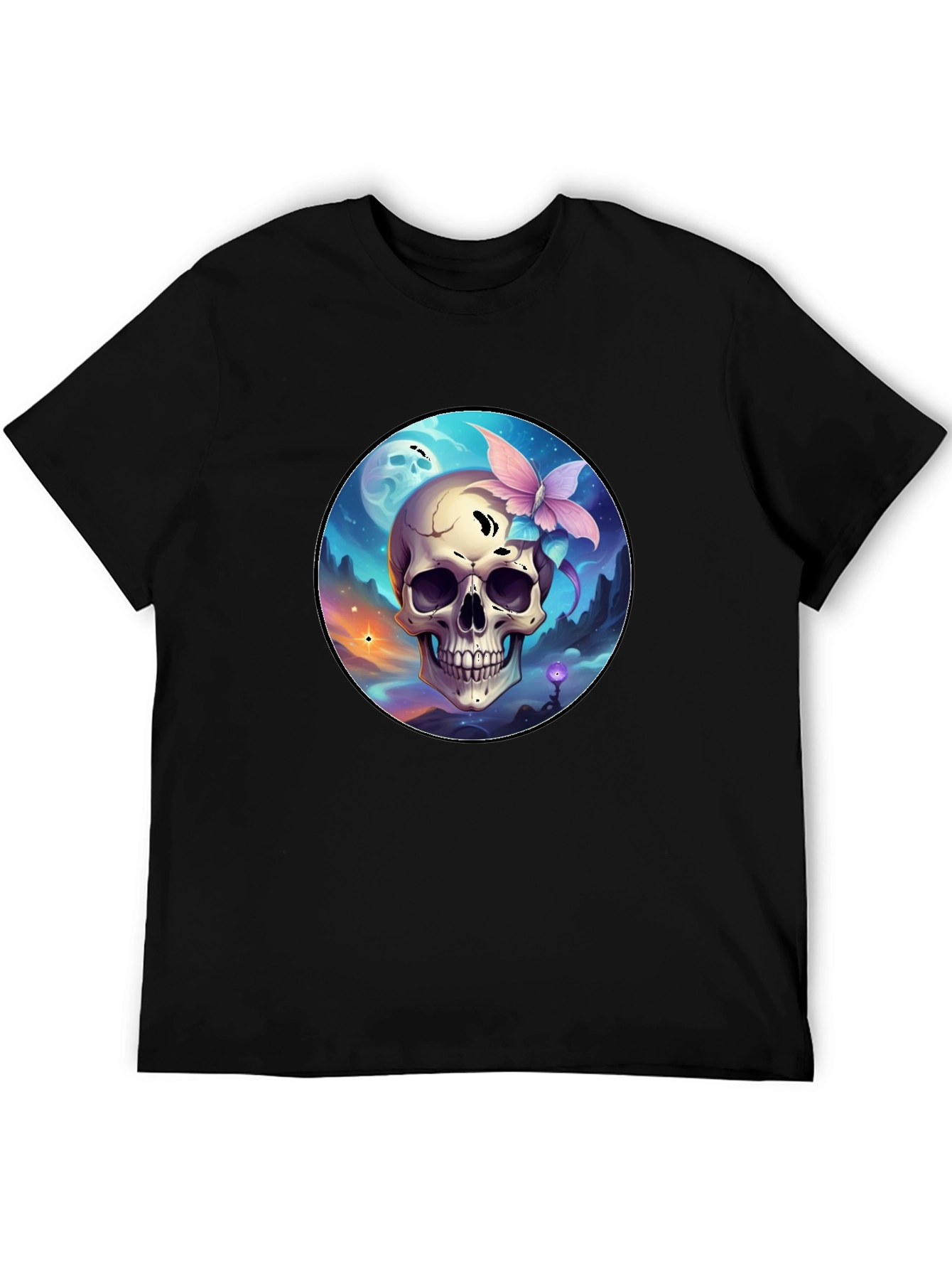 Skull & Butterfly Graphic Tee