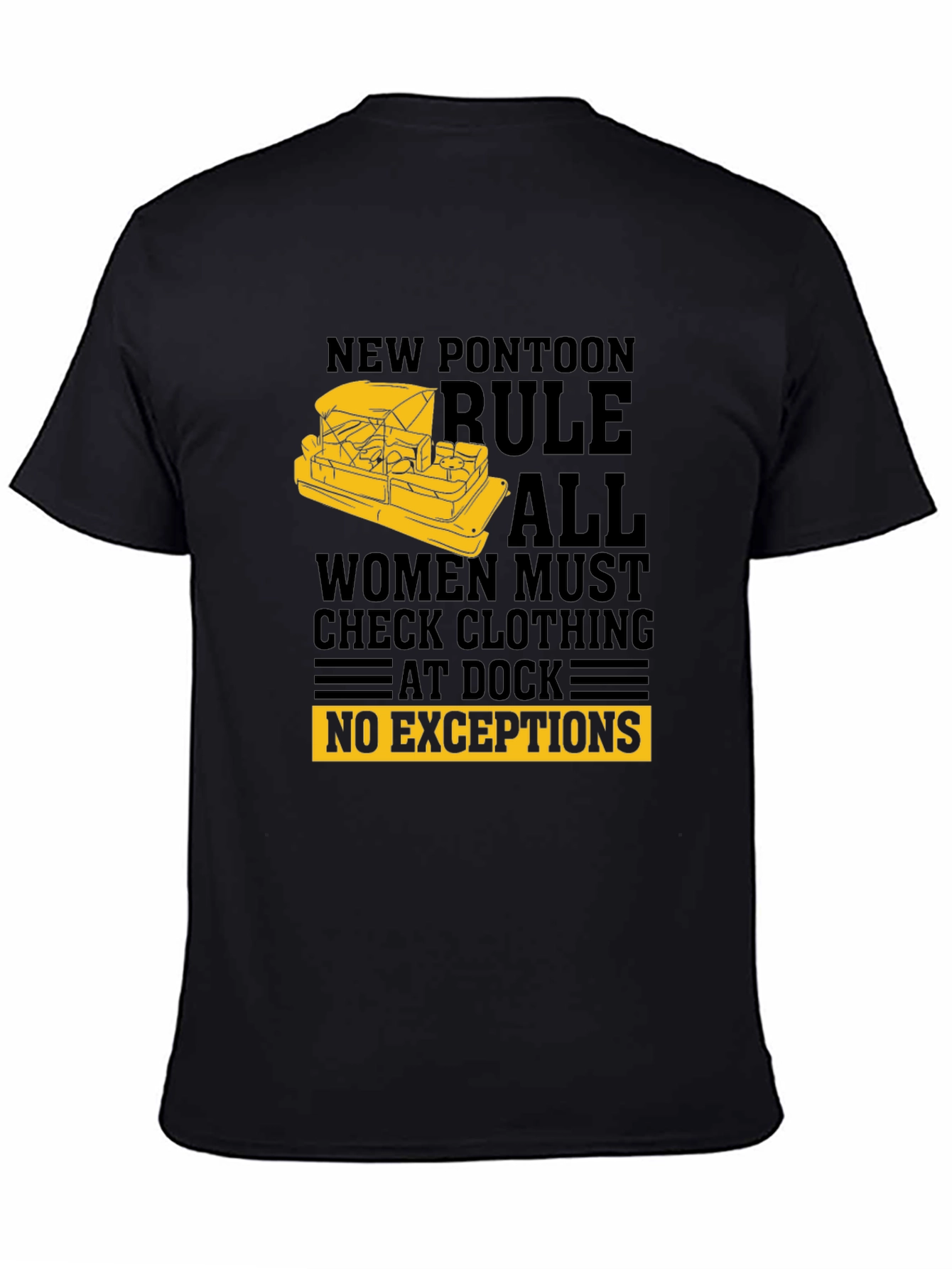 New Pontoon Rules T-Shirt - Funny Boat Apparel