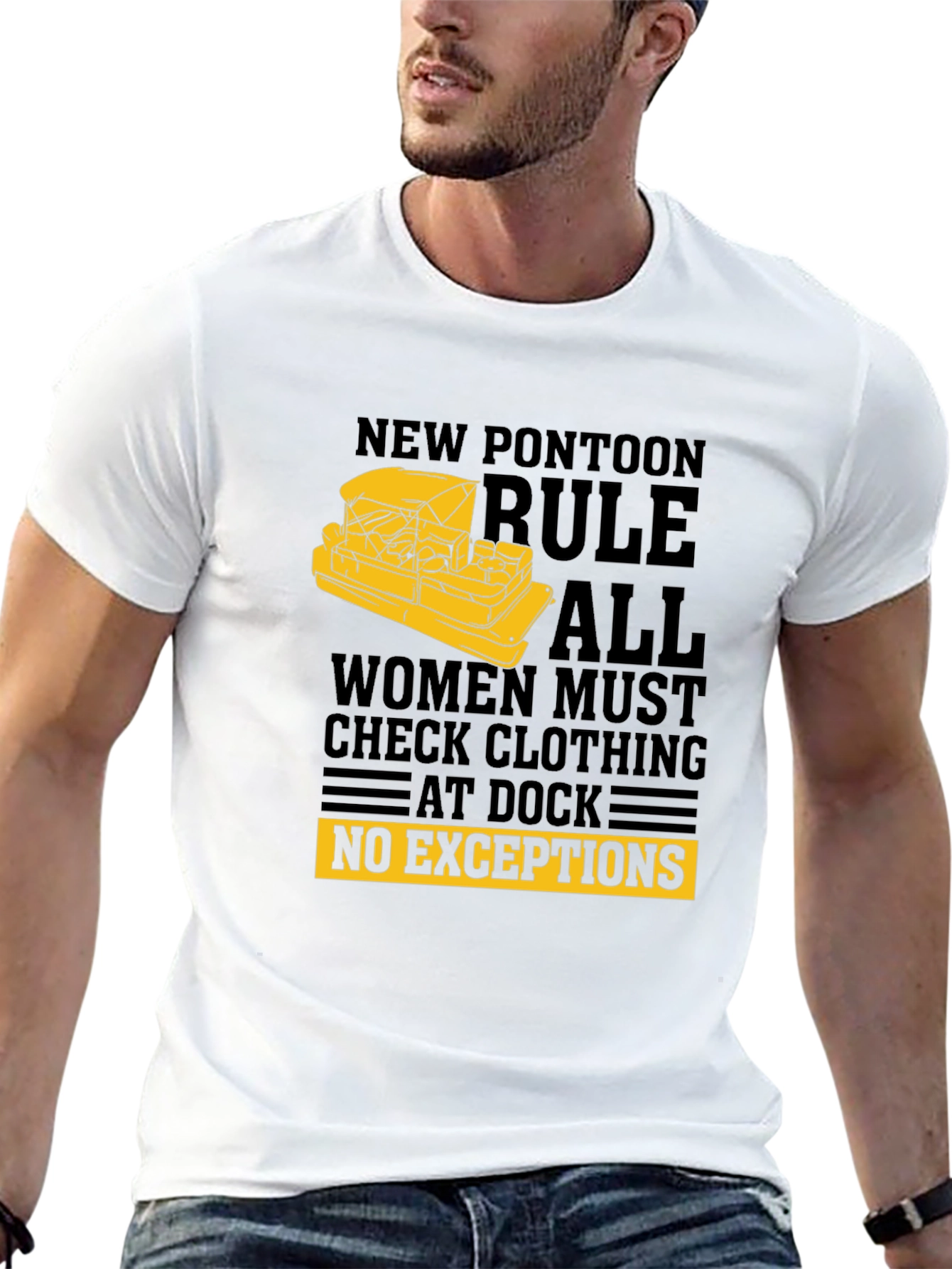 New Pontoon Rules T-Shirt - Funny Boat Apparel