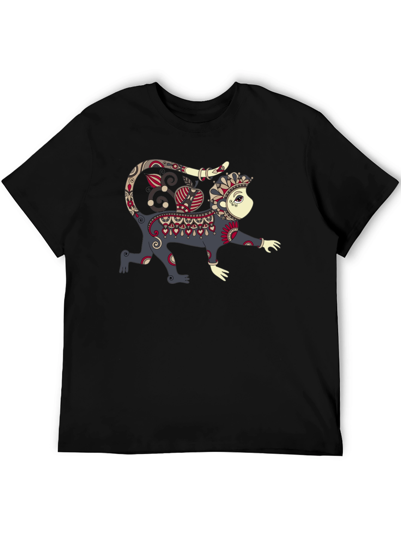 Monkey Graphic Black T-Shirt