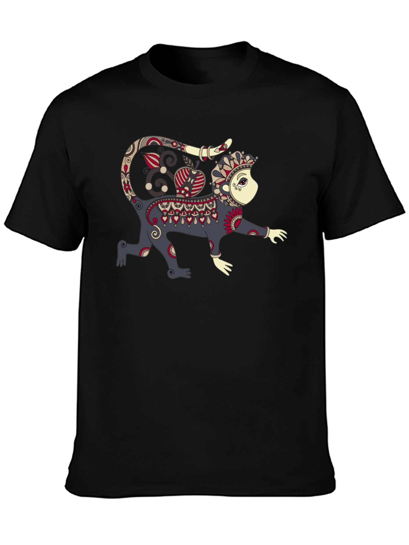 Monkey Graphic Black T-Shirt