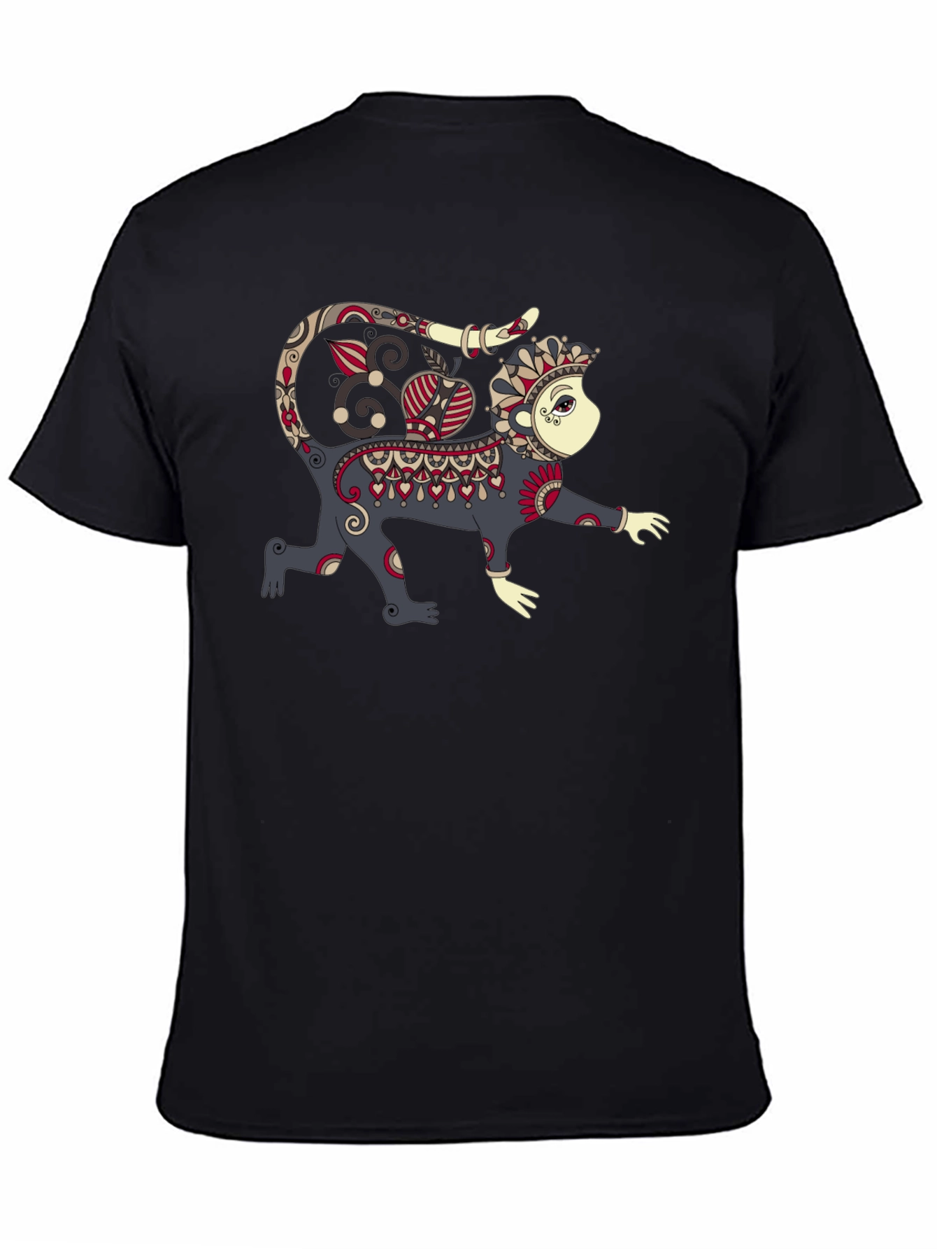 Monkey Graphic Black T-Shirt