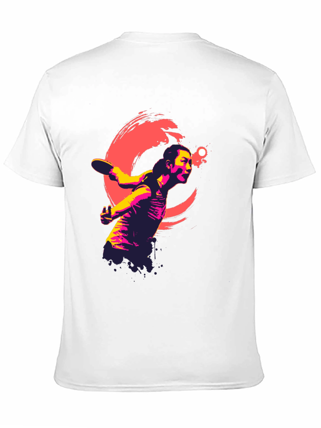 Ping Pong Player Graphic Tee - Modern Athlete Design