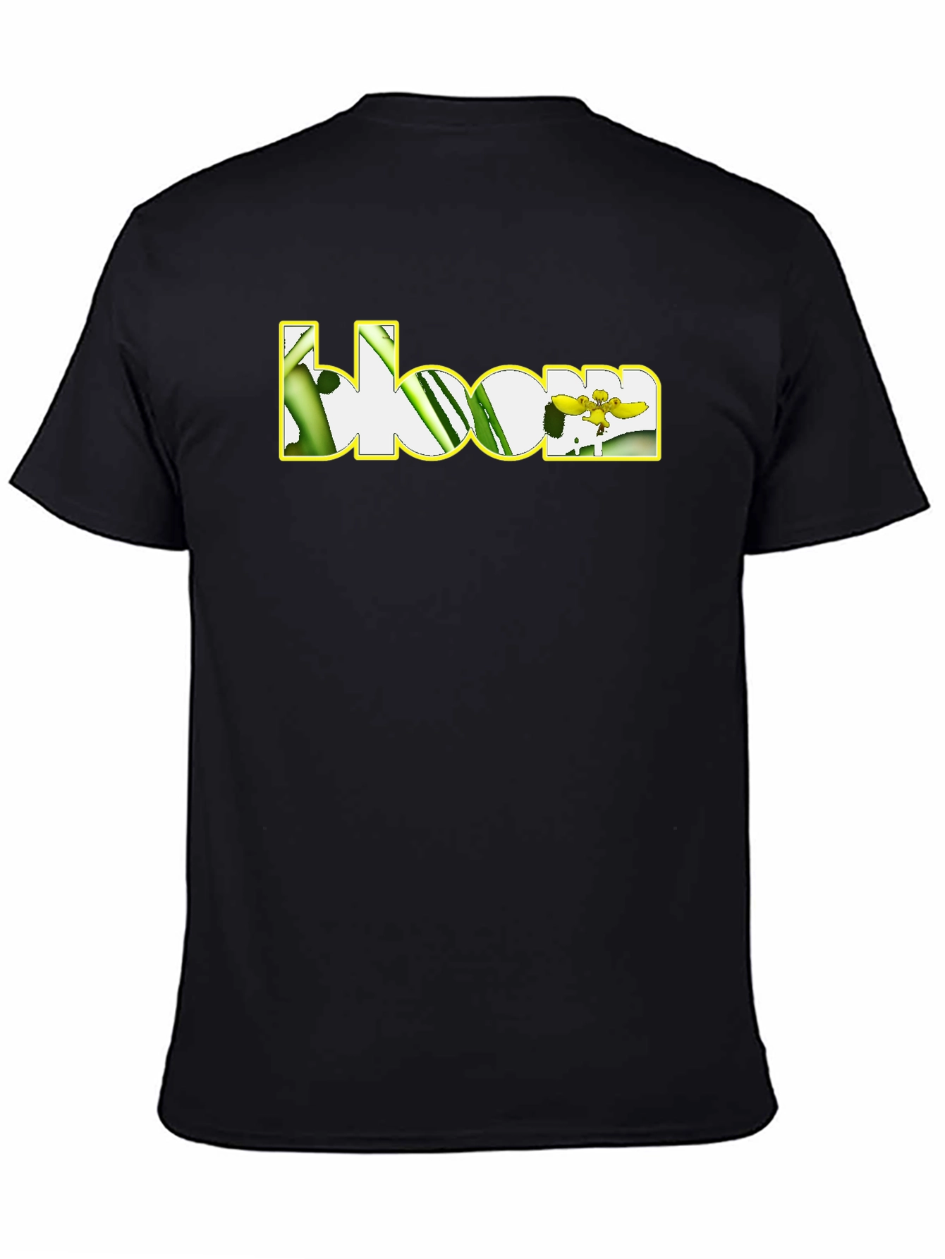 Bloom Graphic T-Shirt - Black Cotton Tee