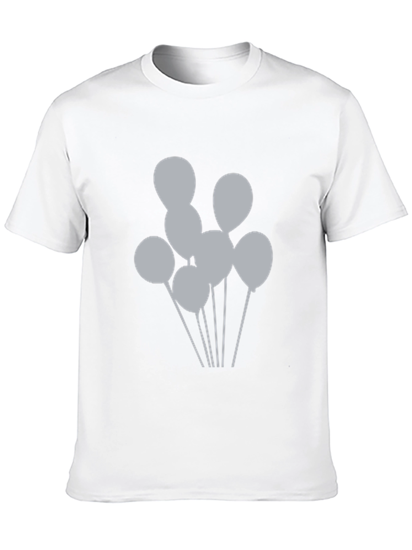 Balloon Graphic Tee - Casual Black Shirt