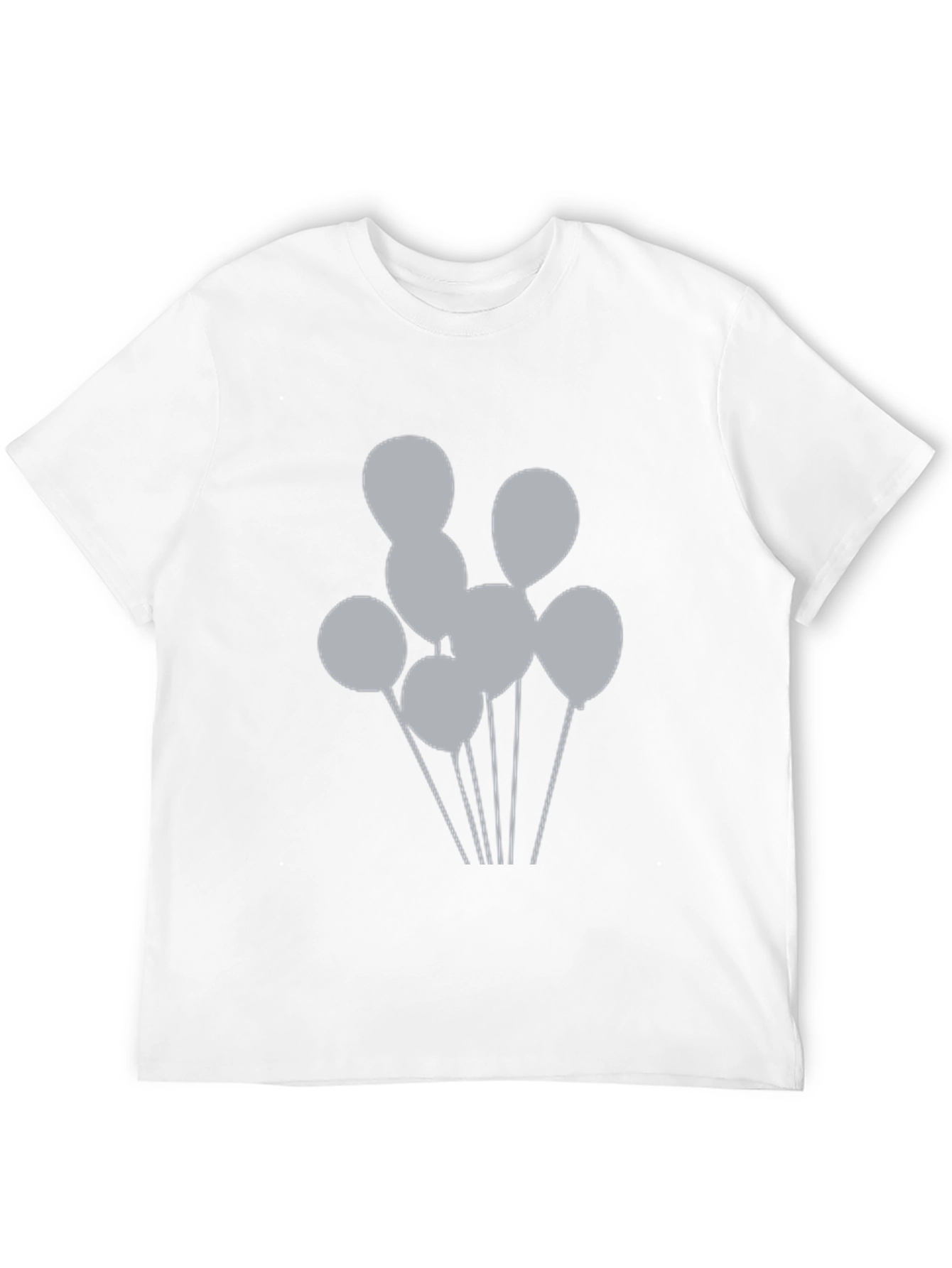 Balloon Graphic Tee - Casual Black Shirt
