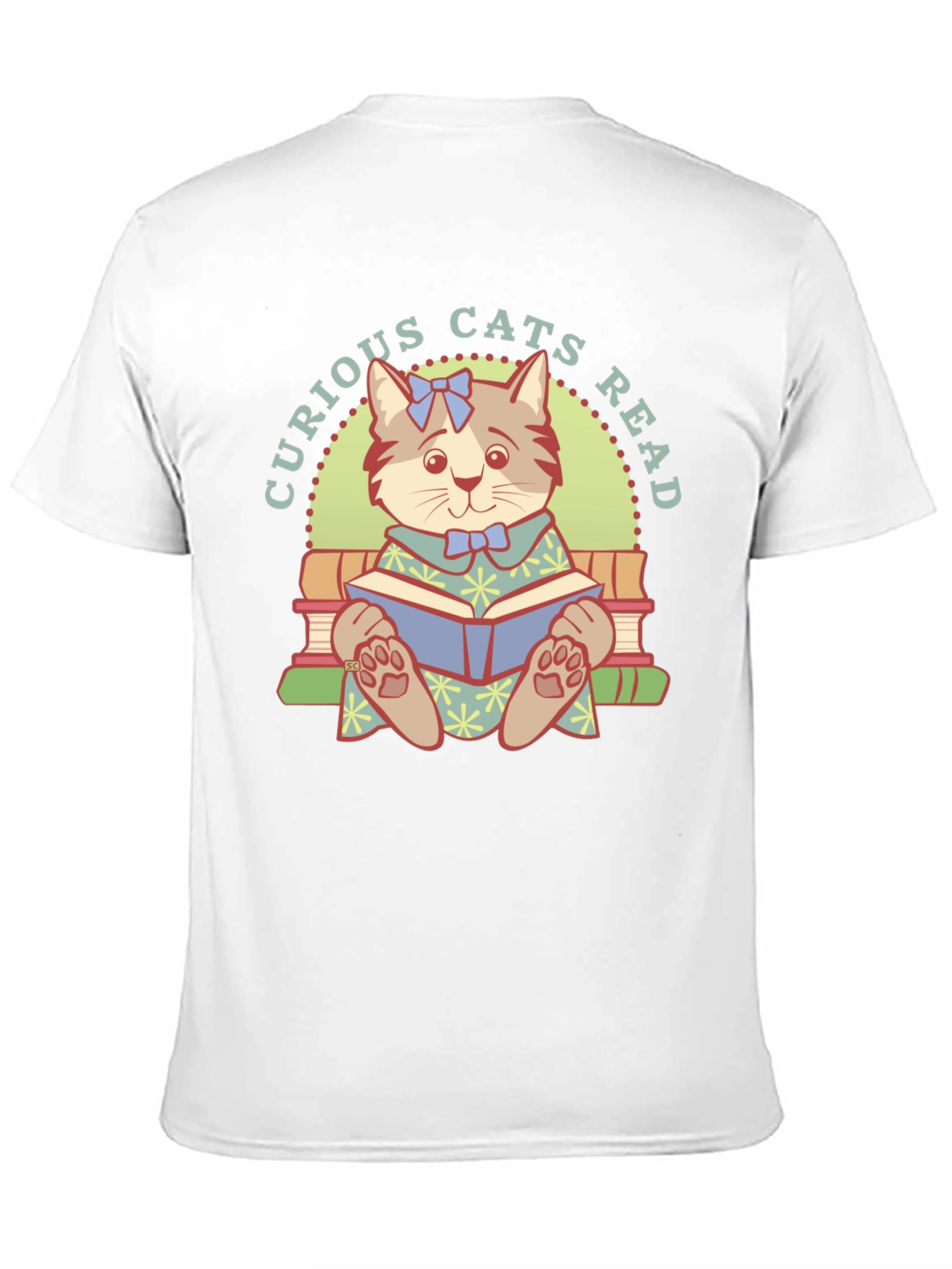 Curious Cats Read T-Shirt - Book Lover Tee