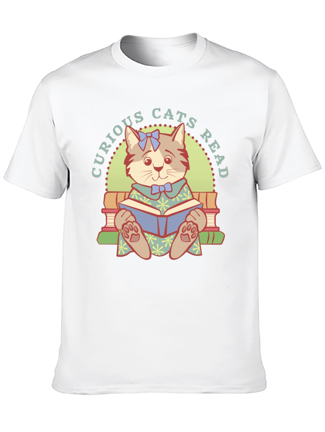 Curious Cats Read T-Shirt - Book Lover Tee