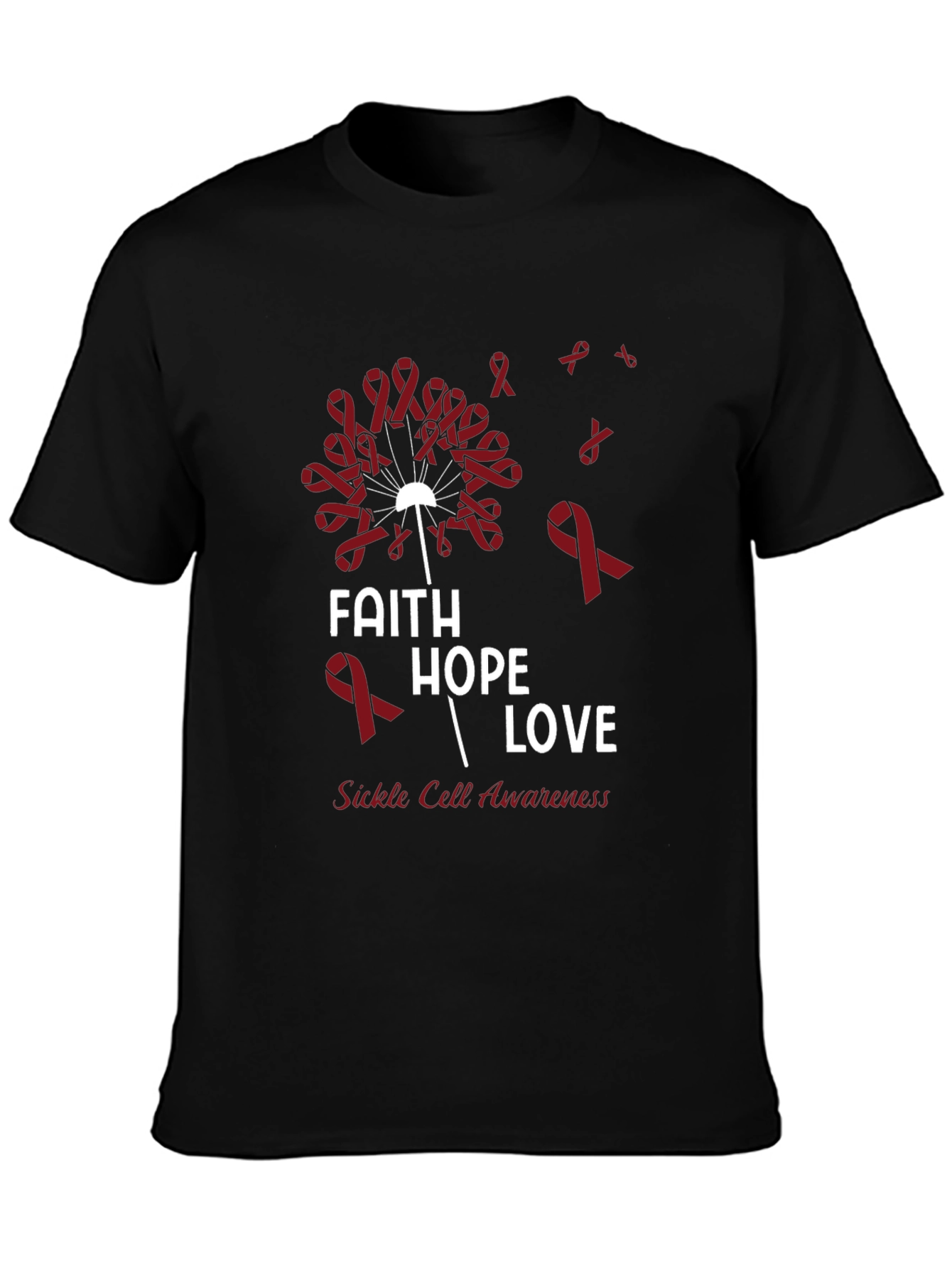 Faith Hope Love Sickle Cell Awareness T-Shirt