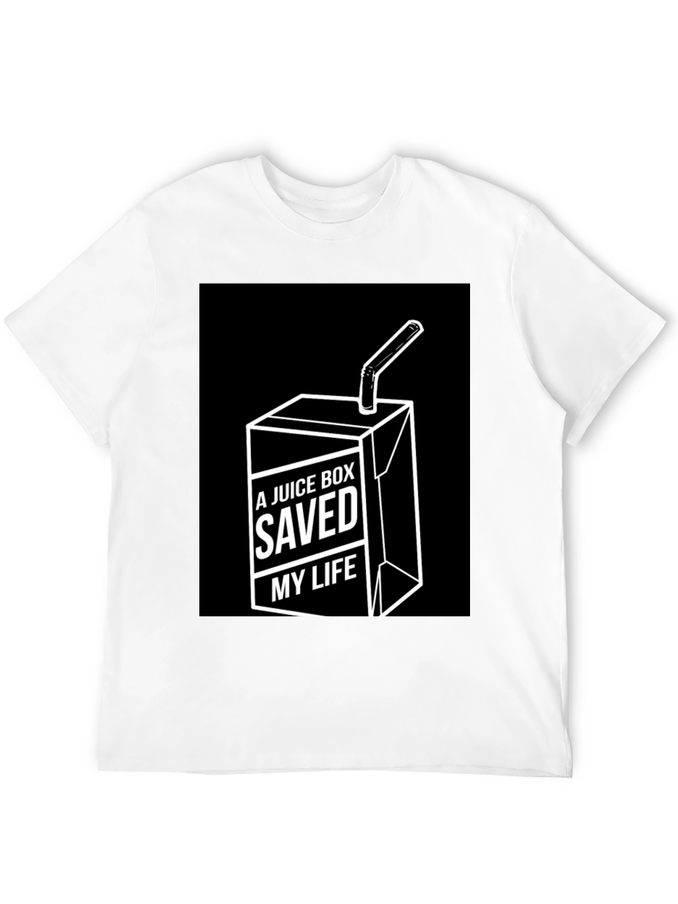 Juice Box Saved My Life Funny Graphic Tee