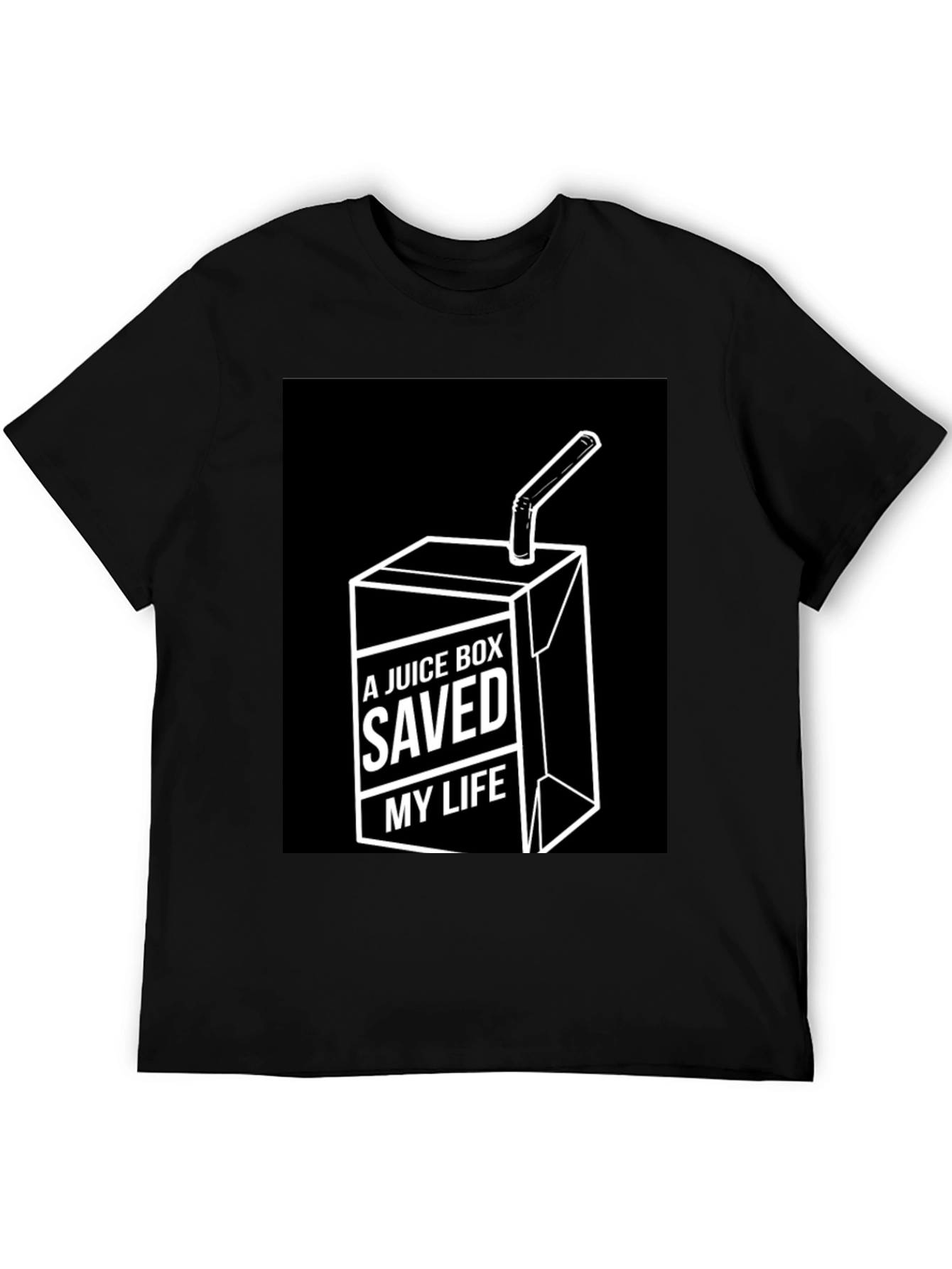Juice Box Saved My Life Funny Graphic Tee