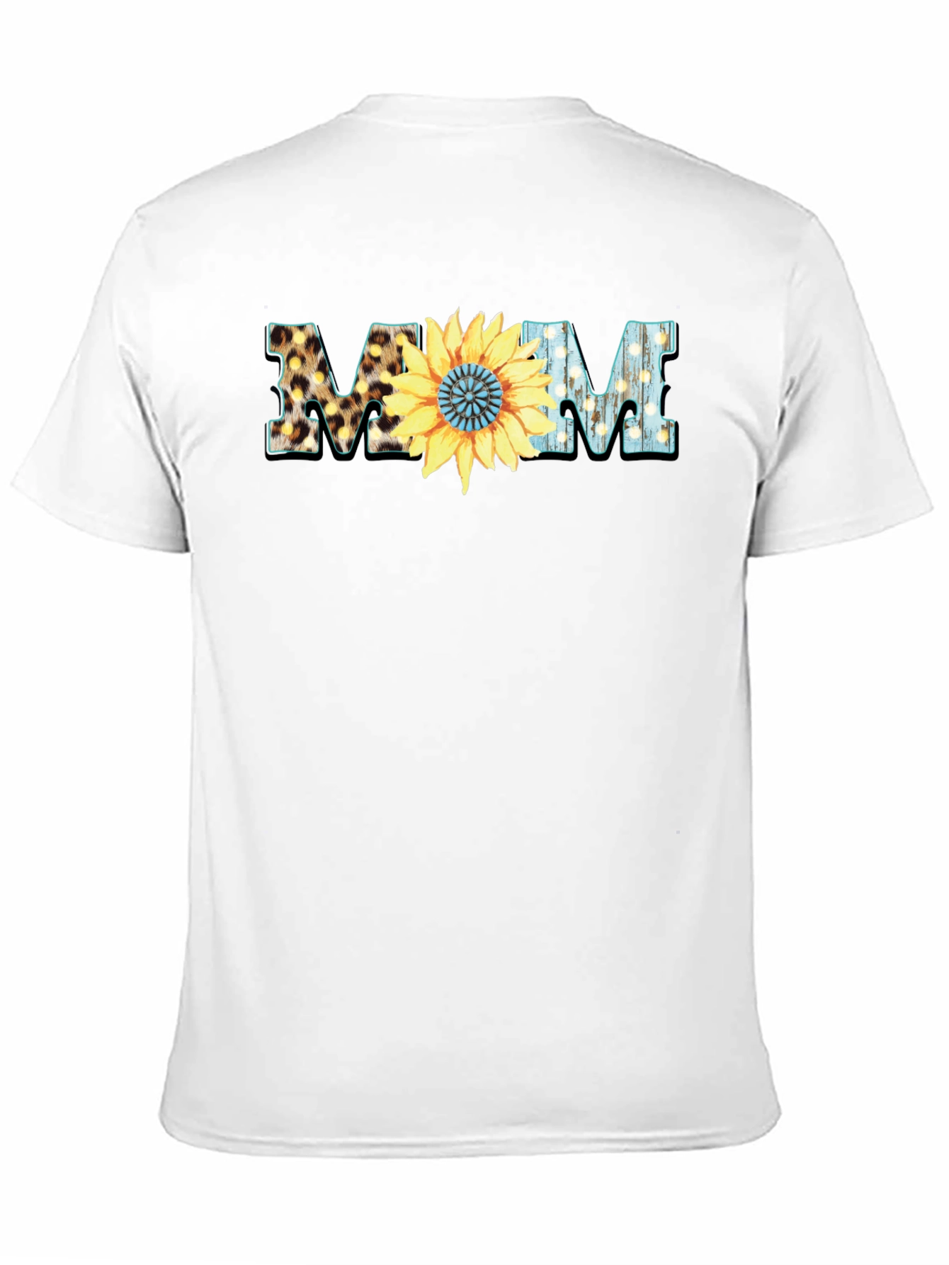 Stylish Mom Sunflower Graphic T-Shirt