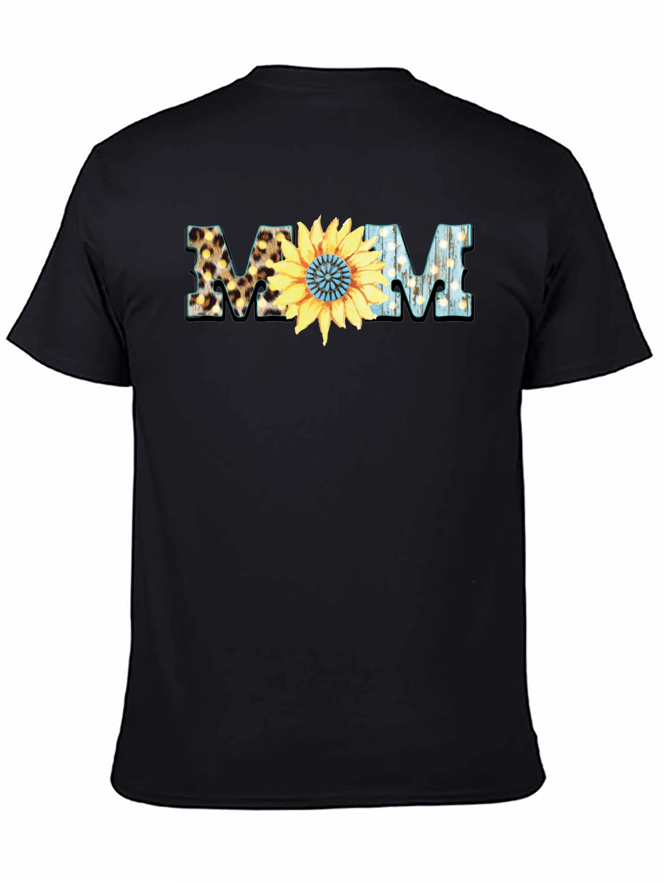 Stylish Mom Sunflower Graphic T-Shirt