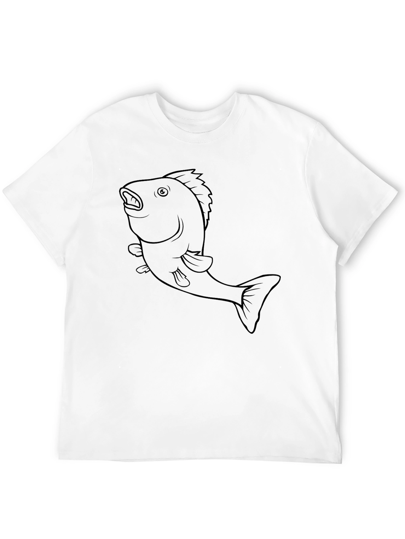 Black Fish Graphic Tee - Stylish and Unique