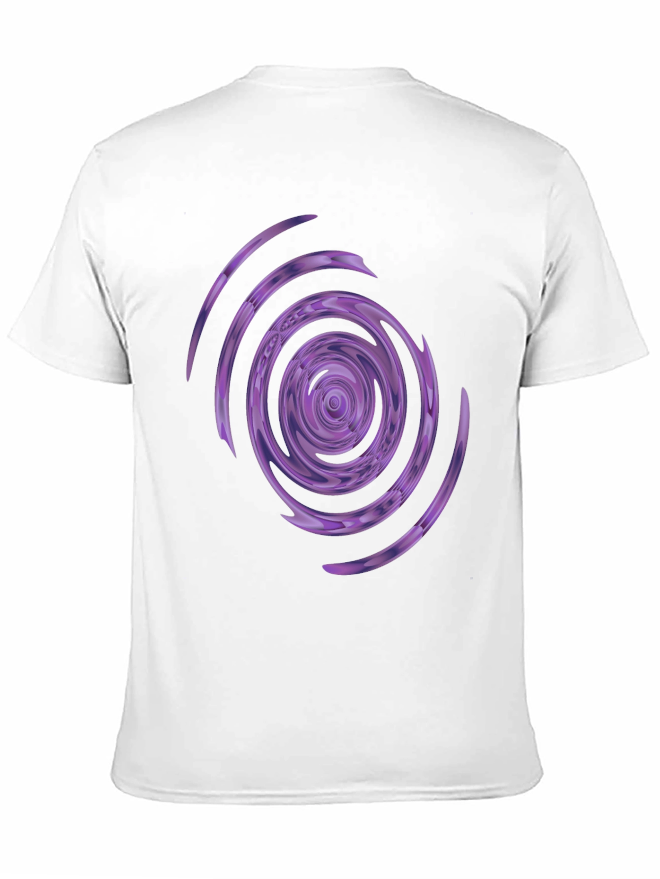 Abstract Purple Swirl Graphic Tee - Stylish Comfort